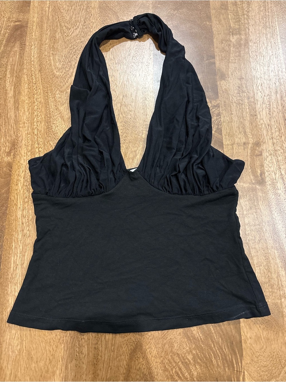 Reformation Black Halter Tank Top
